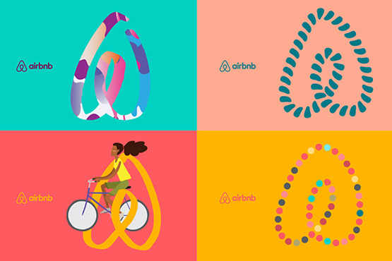 企業(yè)vi設計升級后的成功品牌-Airbnb